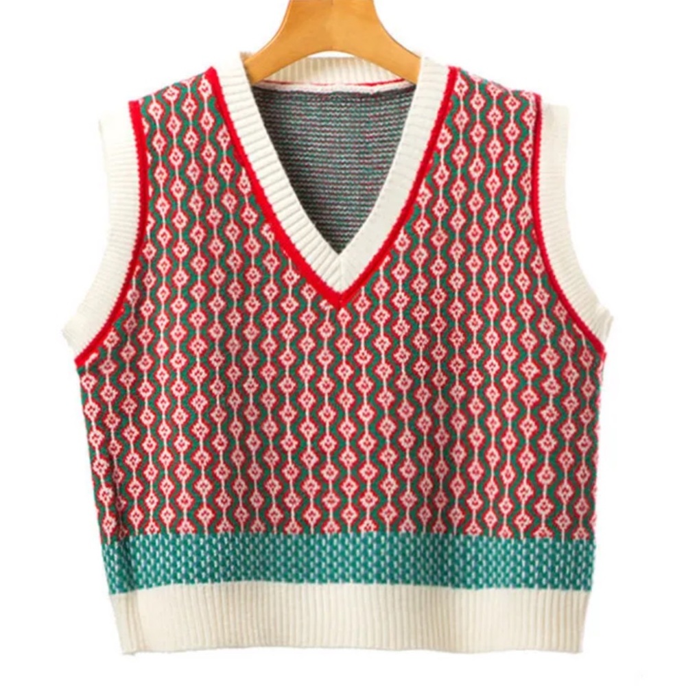 Cider Vintage Style Sweater Vest